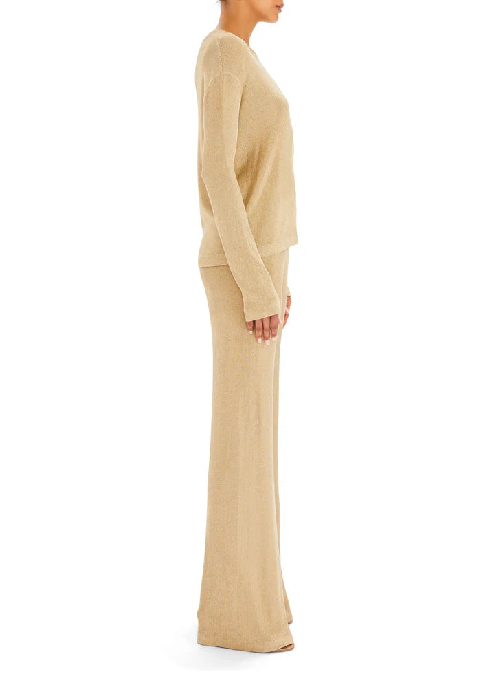 SHELDON METALLIC KNIT PANT - SER.O.YA