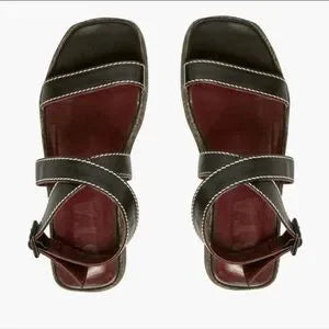 Staud Lara Espadrille Leather Sandal