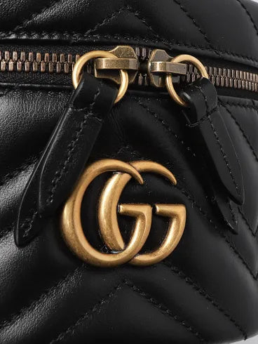 Gucci
Black Quilted Leather Marmont Mini Round Backpack Bag
$ 1,100