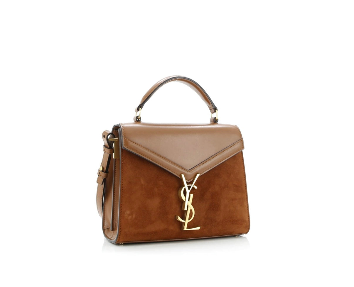Saint Laurent Cassandra Mini YSL Top-Handle Crossbody Bag