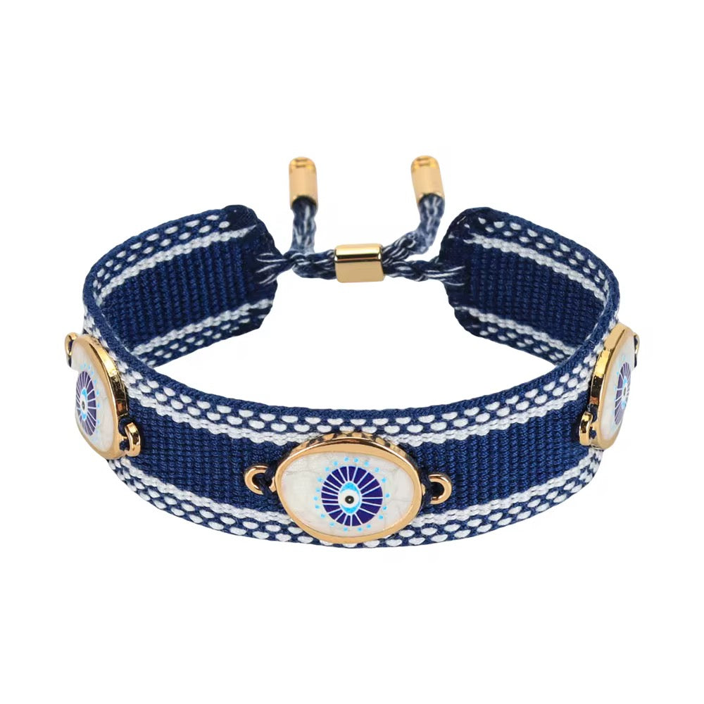 Woven Heart Charm Bracelet