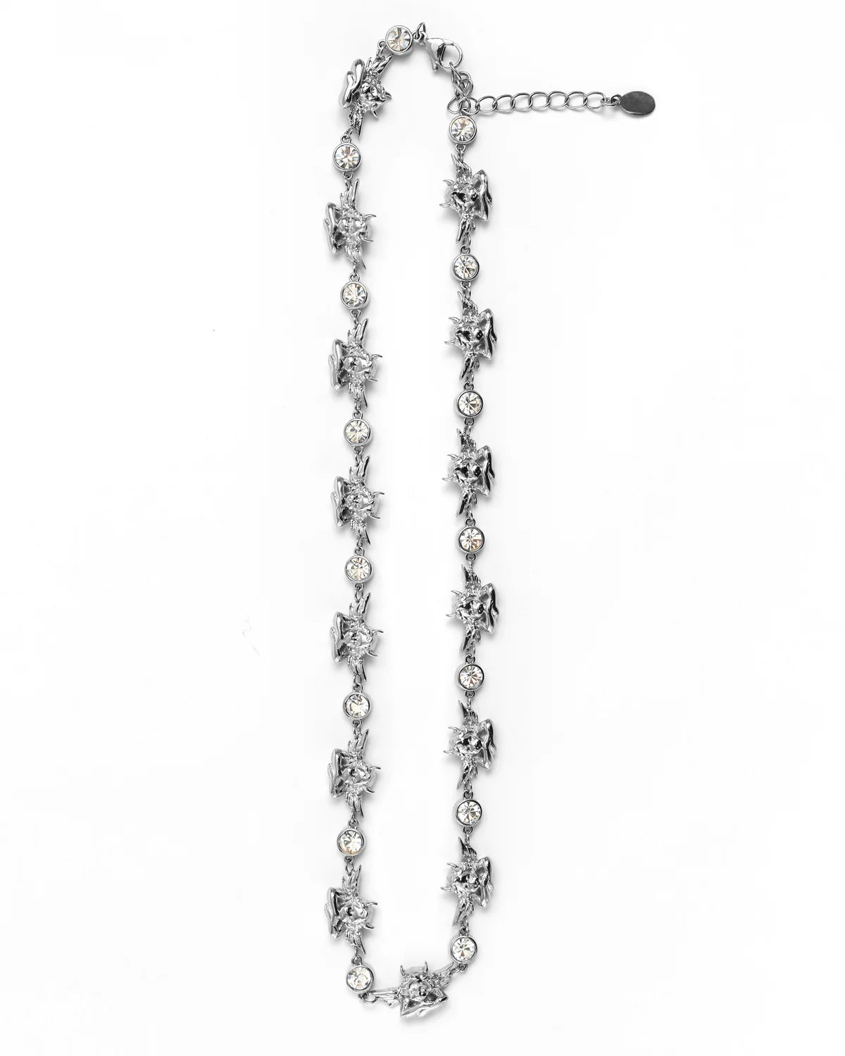 Crystal Clear Silver Necklace - Boys Lie