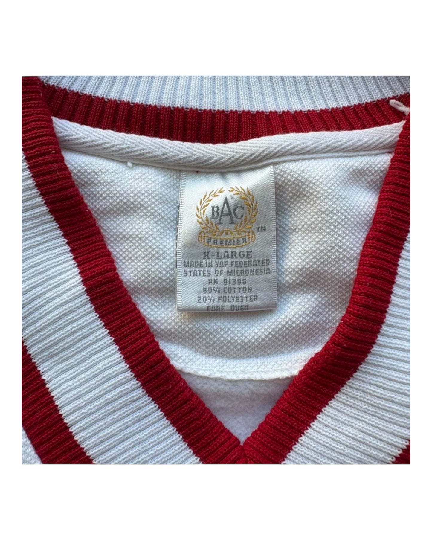 Vintage 90s BAC Arkansas Razorbacks Harvest V - Neck Knit Sweater