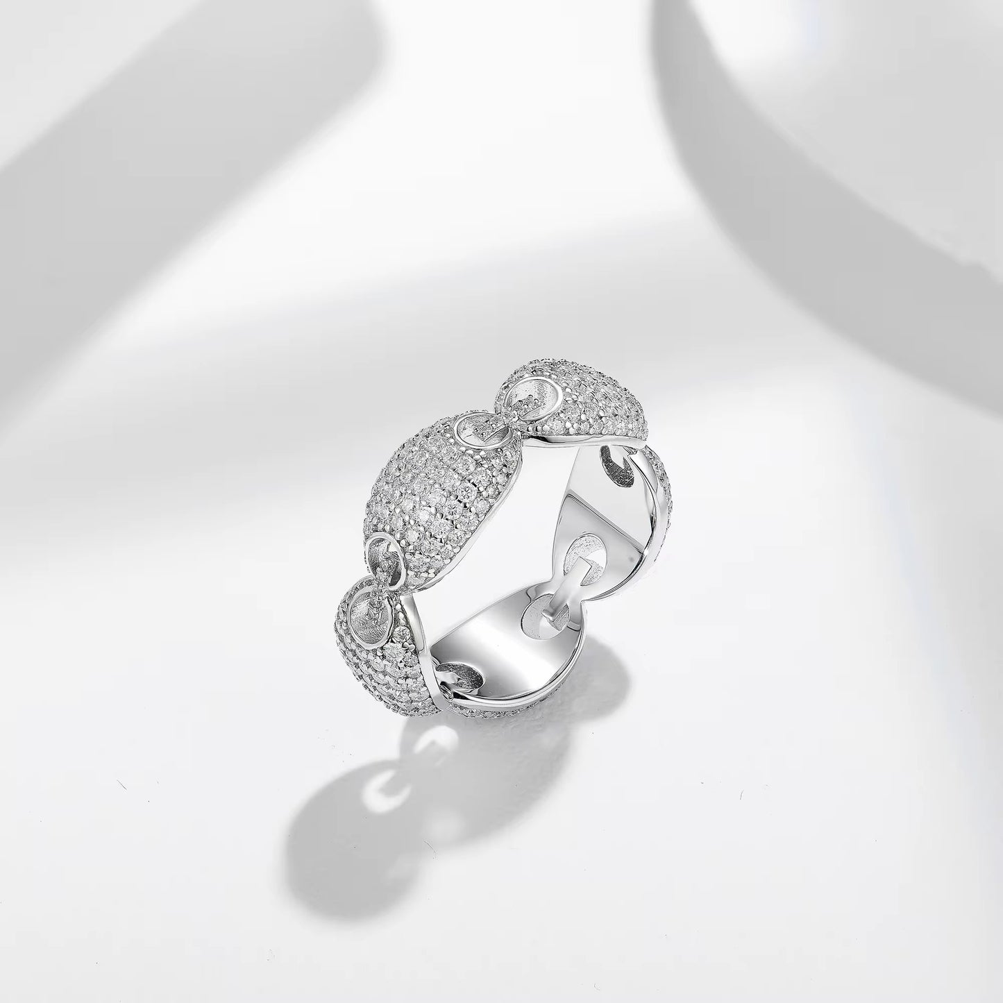 Generations Oval Eternity Ring – 925 Sterling Silver & Moissanite