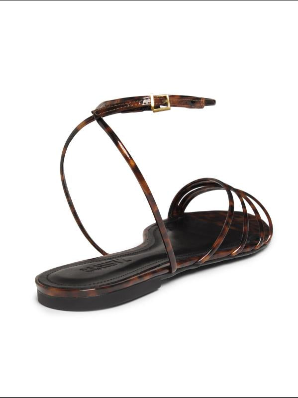 Inez Flat Leather Sandal - Schutz