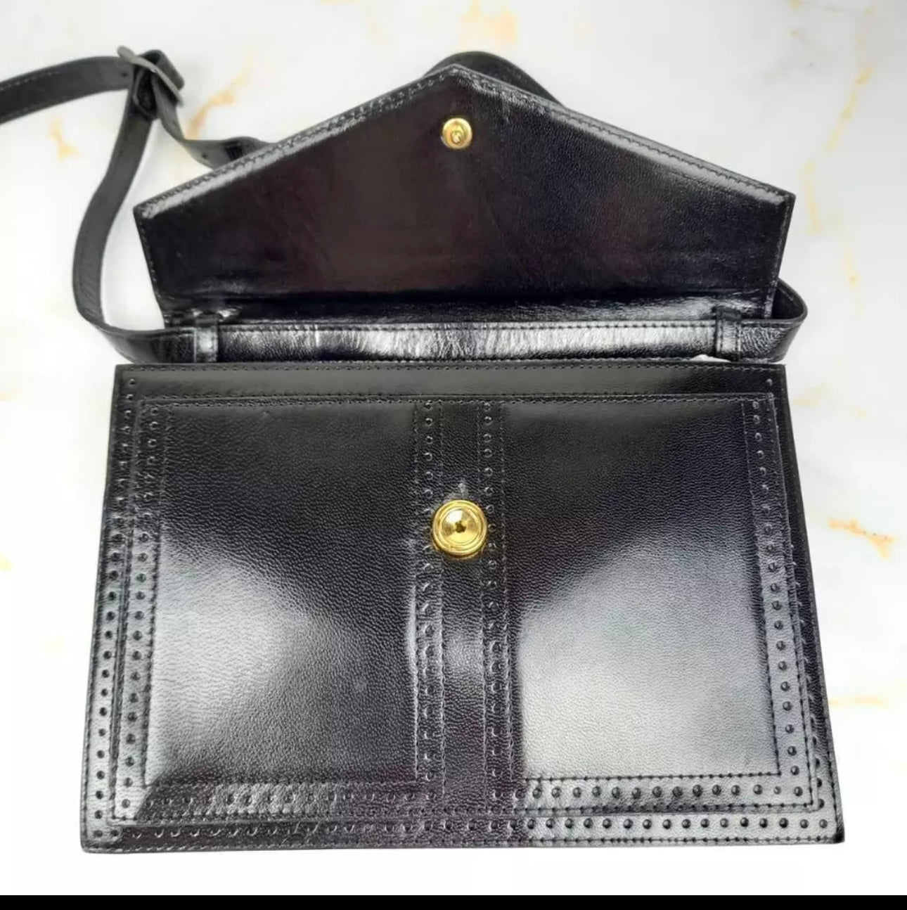 Yves Saint Laurent YSL Black Leather Shoulder Bag