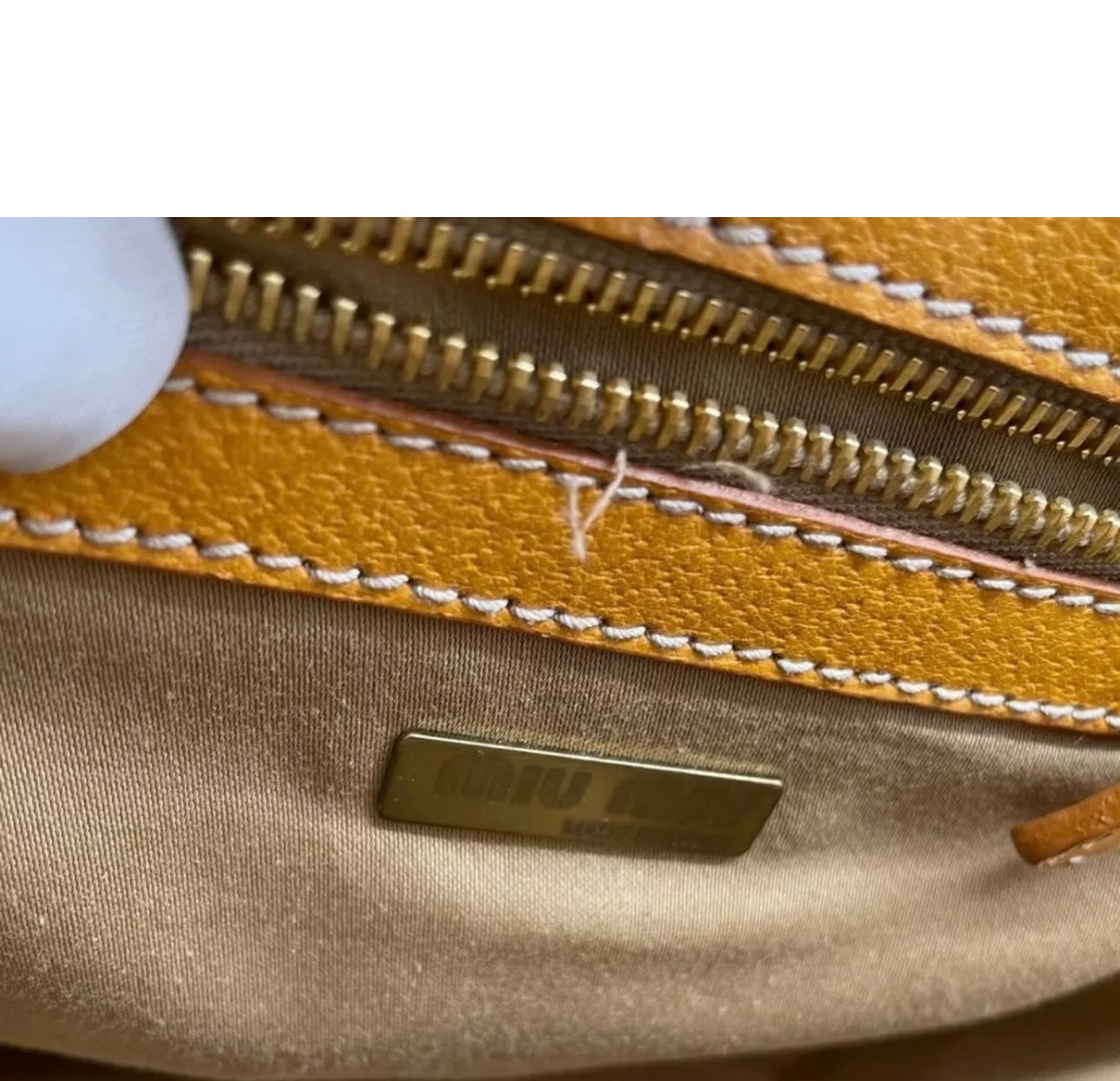 Vintage Miu Miu bamboo handle straw bag