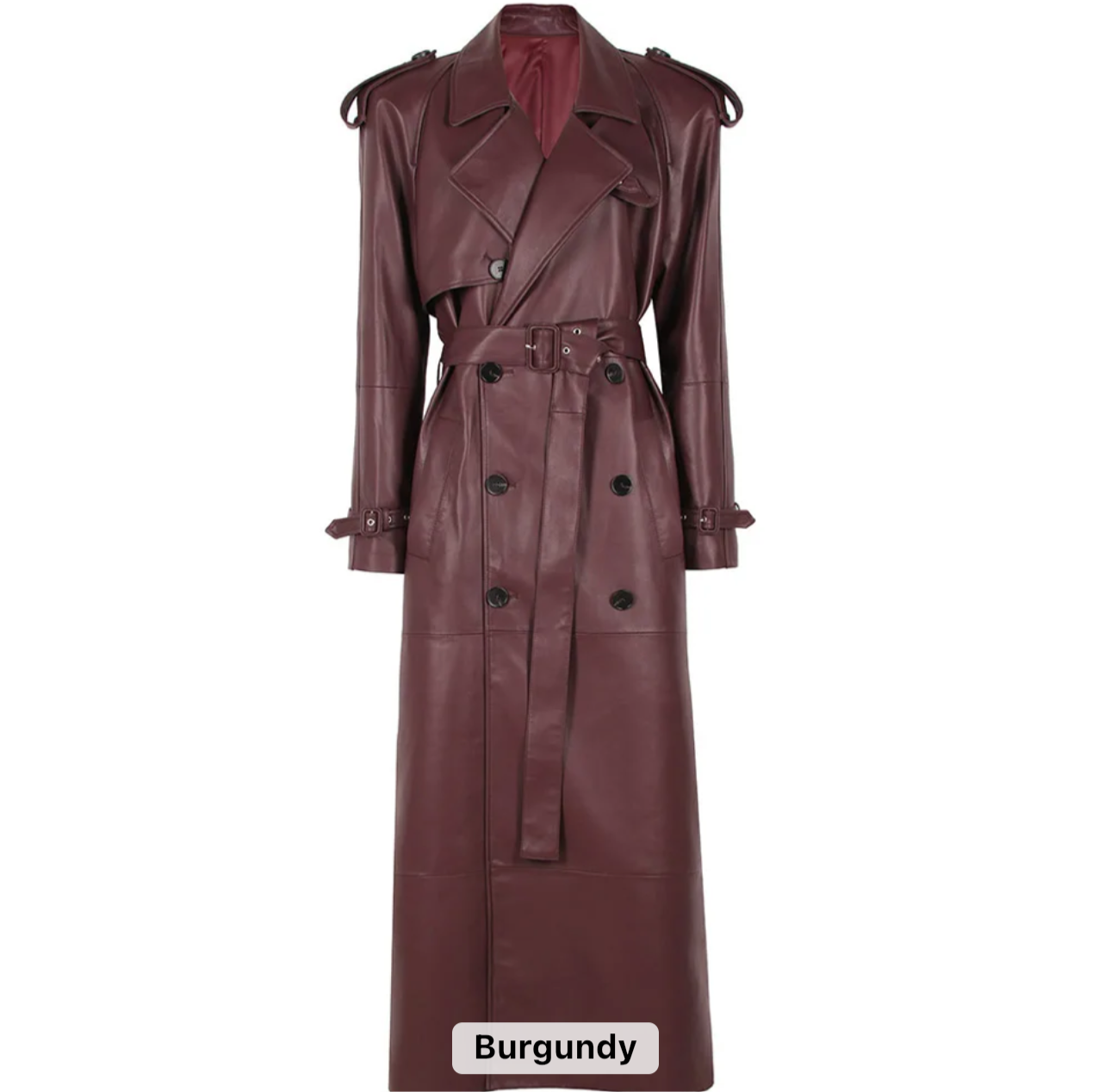 Lamb Skin Leather Trench