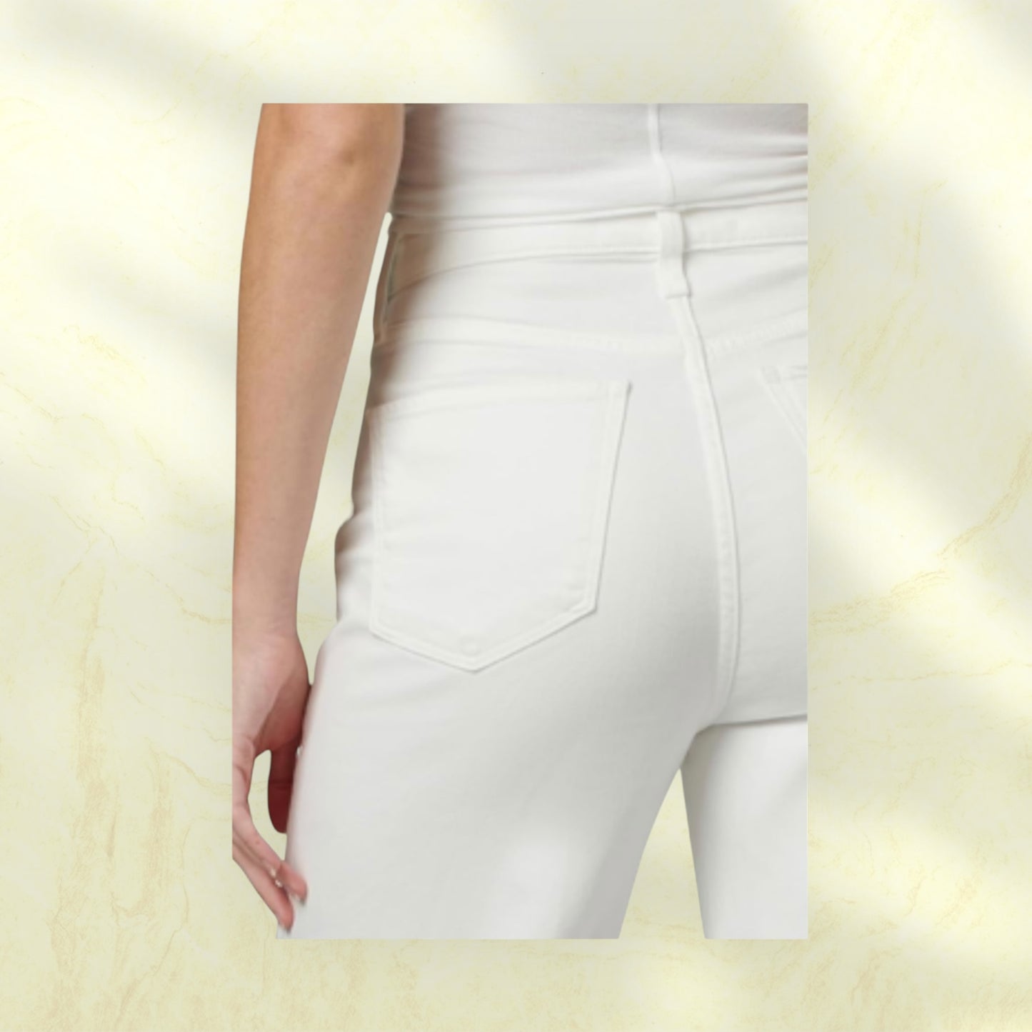 The Trixie High-Rise Wide Leg Optic White Denim Trouser - Joe’s