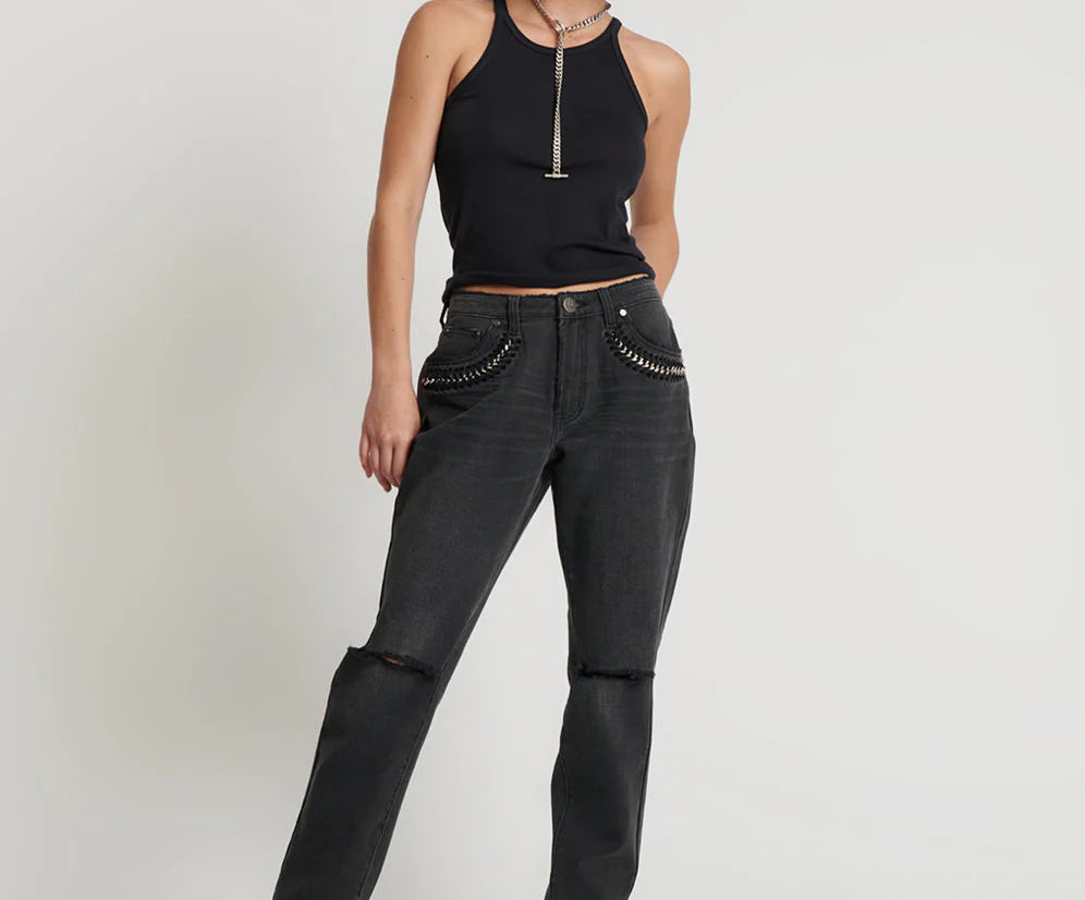1982 High Waist Grey Balloon Jeans - One Teaspoon