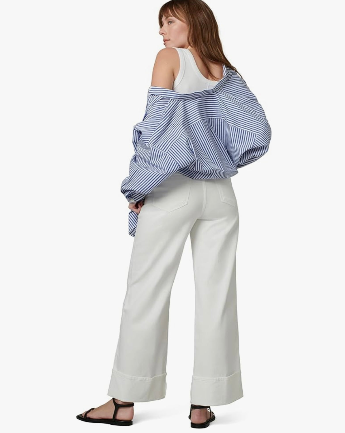 The Trixie High-Rise Wide Leg Optic White Denim Trouser - Joe’s