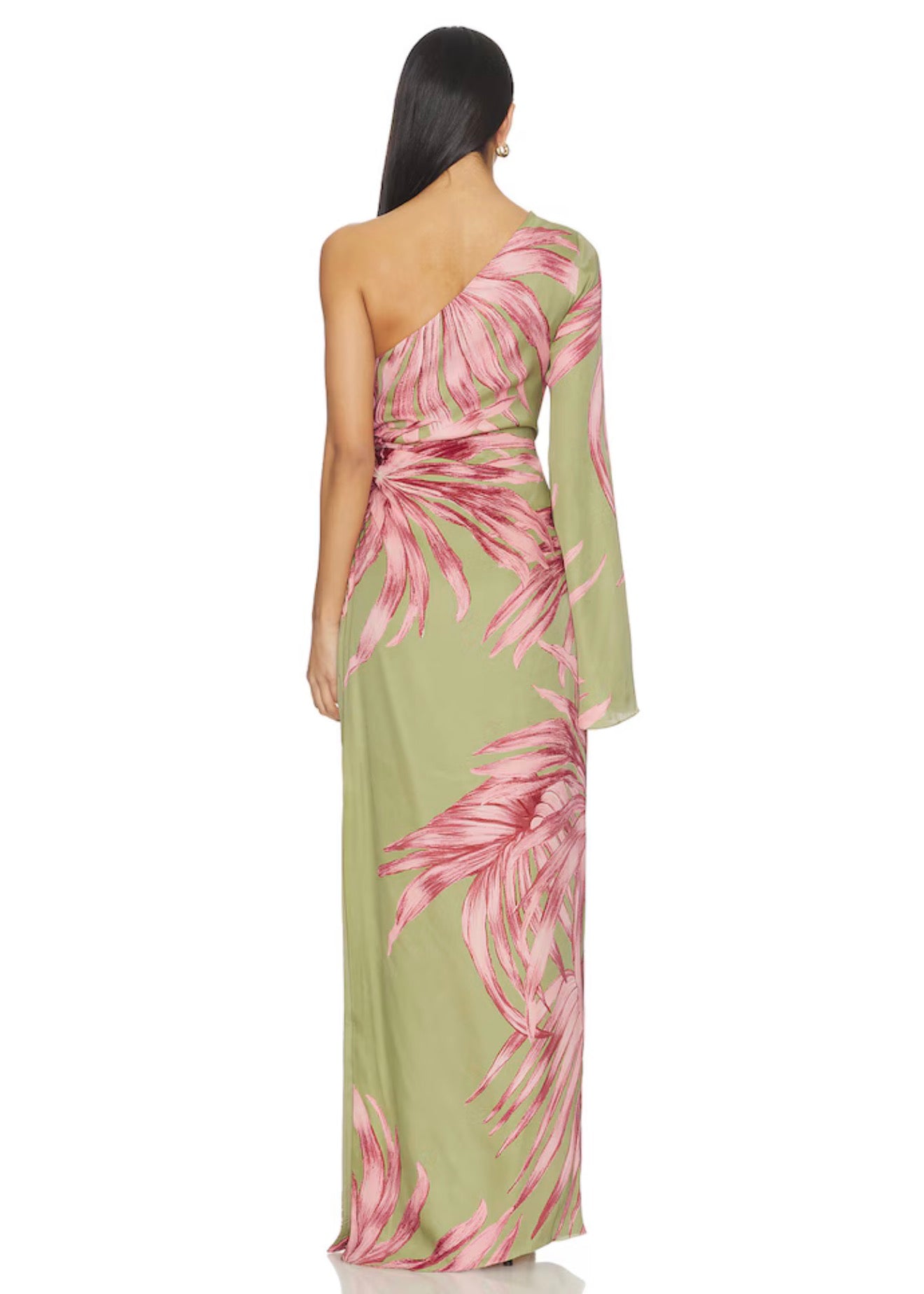 One Shoulder Maxi Dress-Rococo Sand