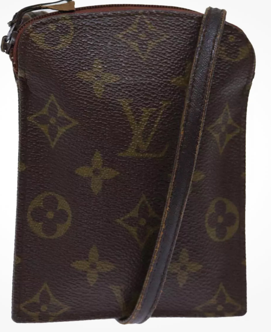 Louis Vuitton Monogram Canvas Phone Pouch Crossbody