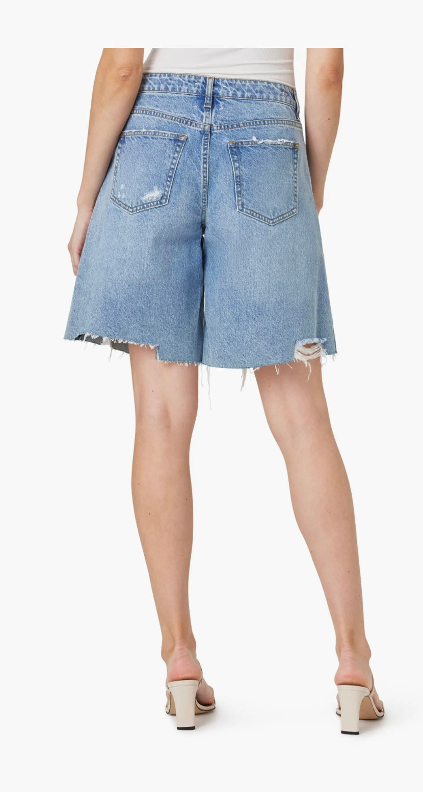 Easy Long Denim Short