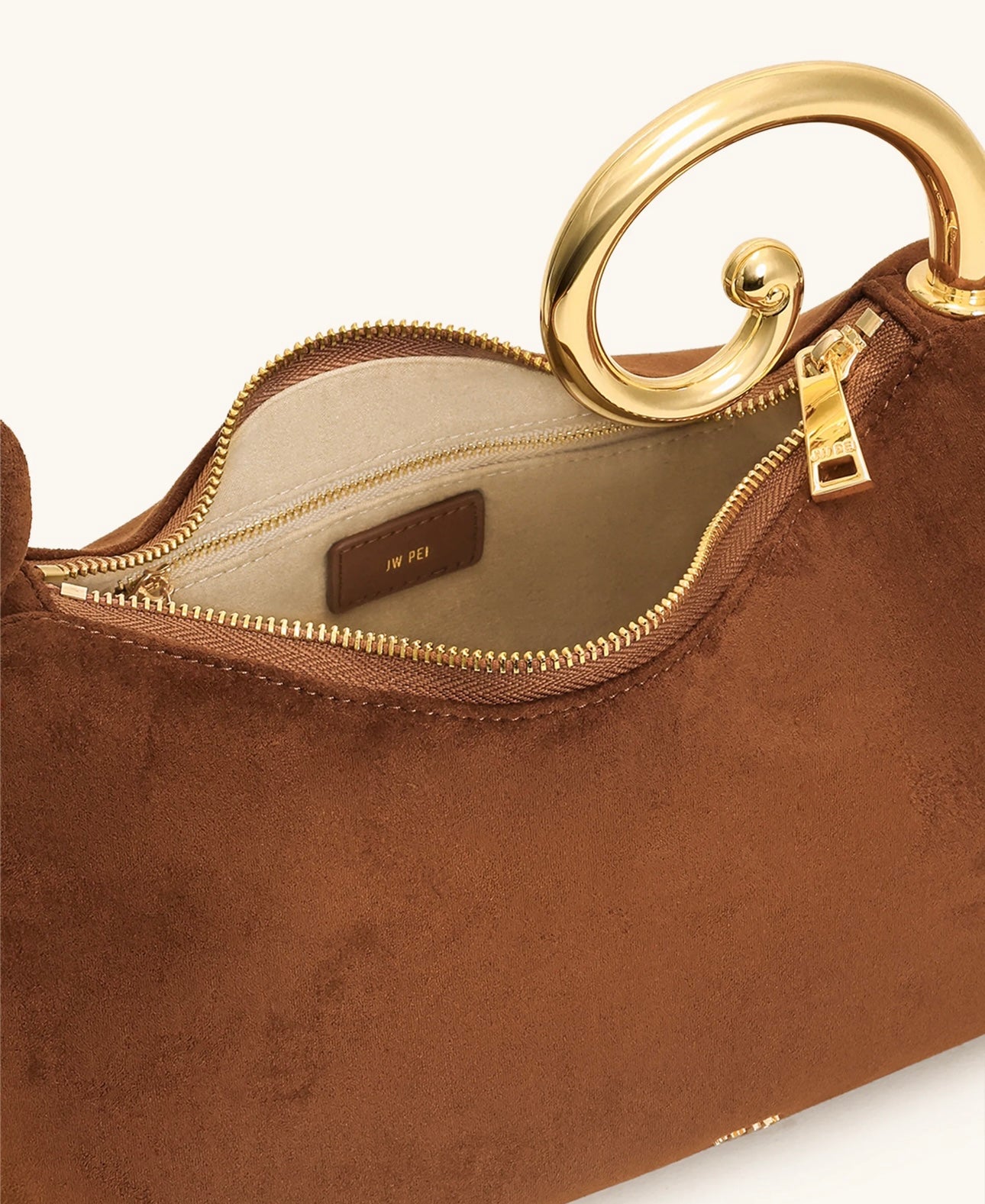 Nell Fringe Hardware Top Handle Bag| Mocha Brown