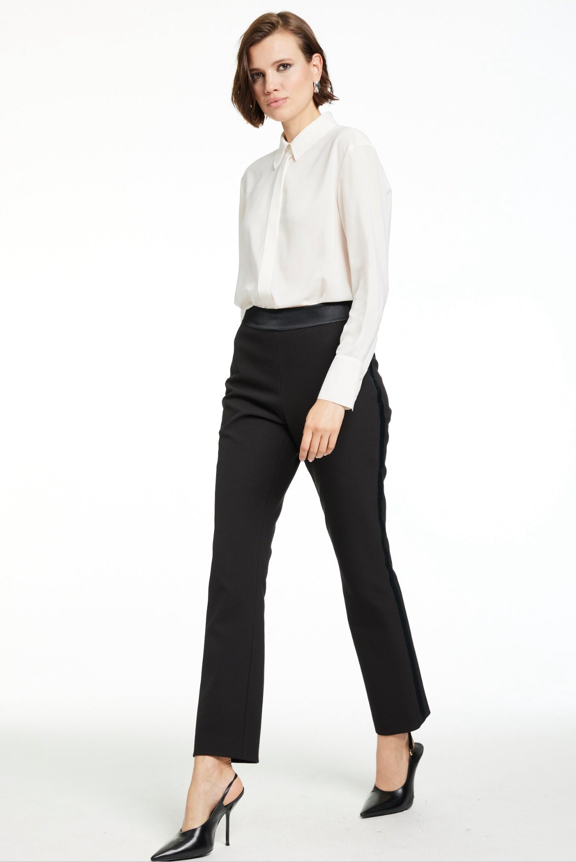 Carmela Cigarette Tuxedo Pant - Toccin