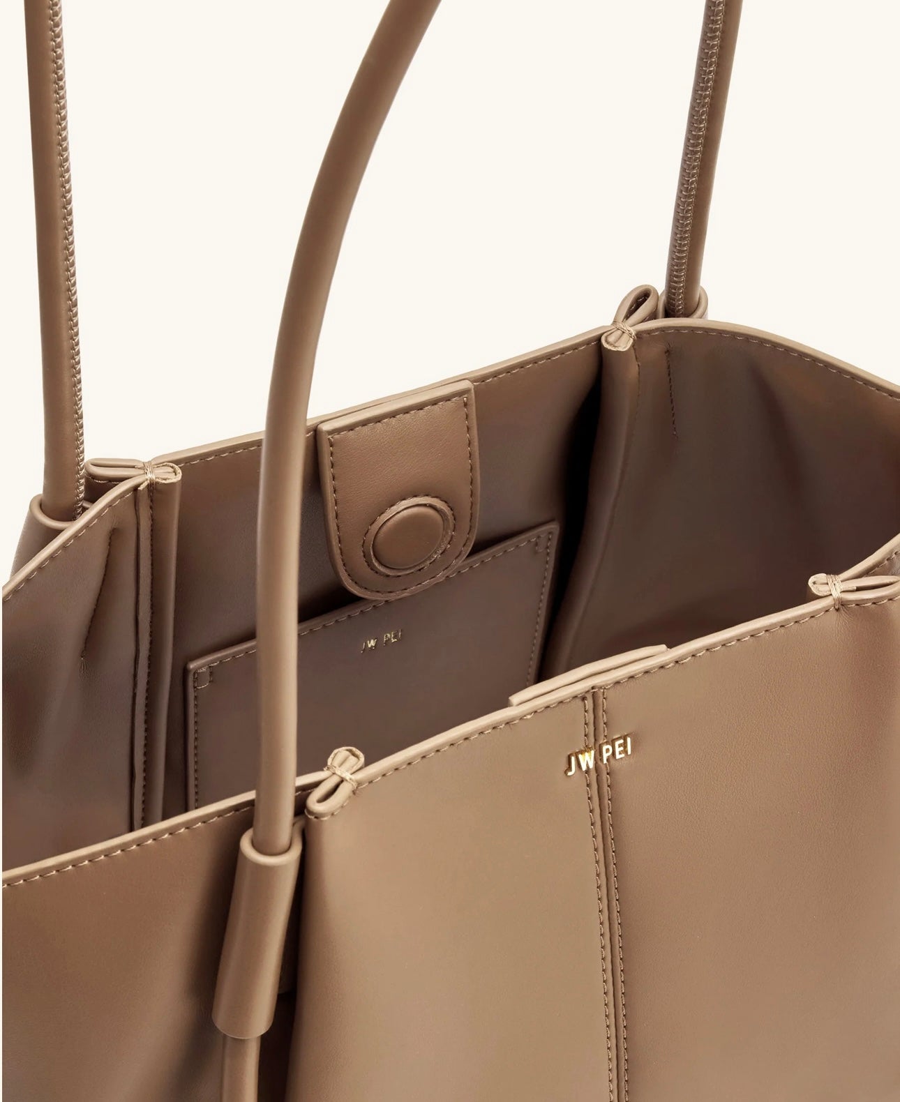 Nala Wide Tote Bag| Clay Brown