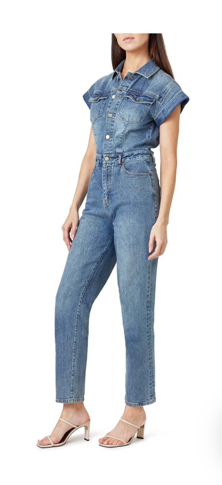 Sloane Rolled Sleeve Jumpsuit