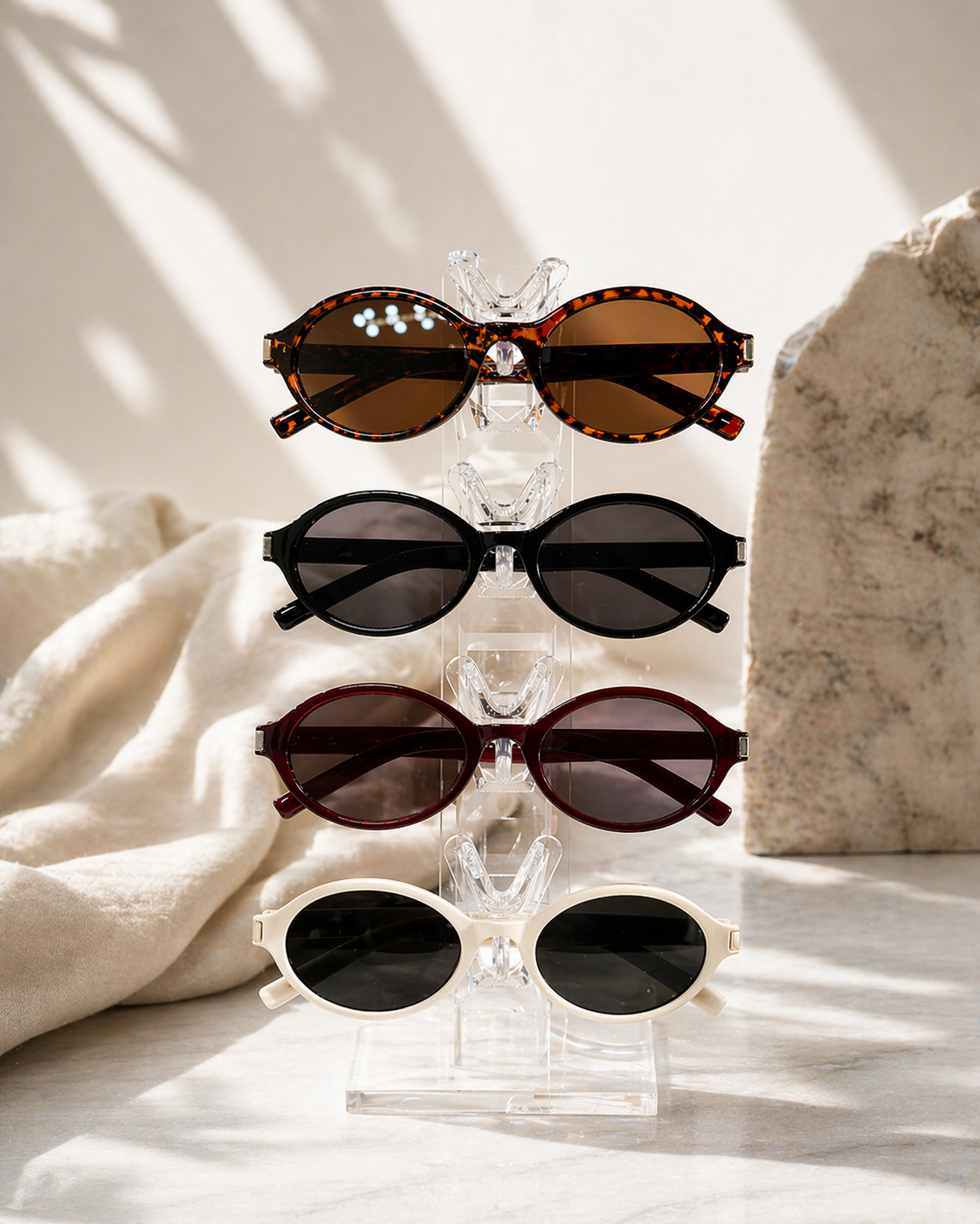 Slim Oval Sunglasses