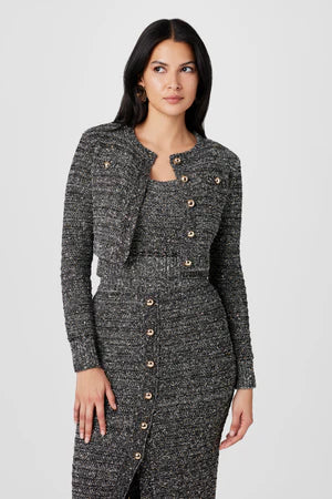 MILLER EMBELLISHED POINTELLE CARDIGAN -TOCCIN