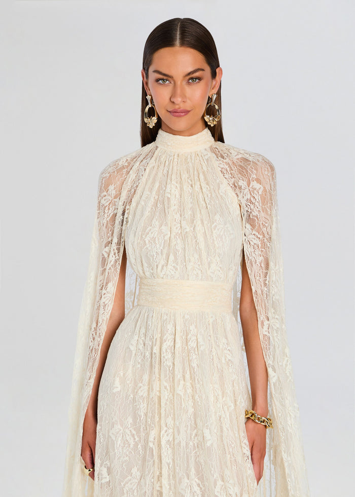 Onir Cape Maxi Dress
