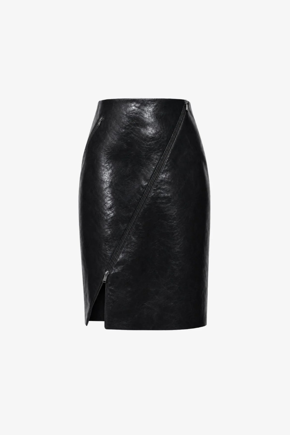 Verena Asymmetrical Zip Front Skirt