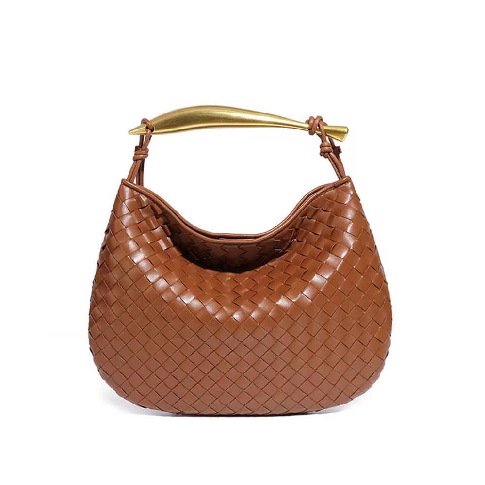 Luna Woven PU Leather Evening Clutch