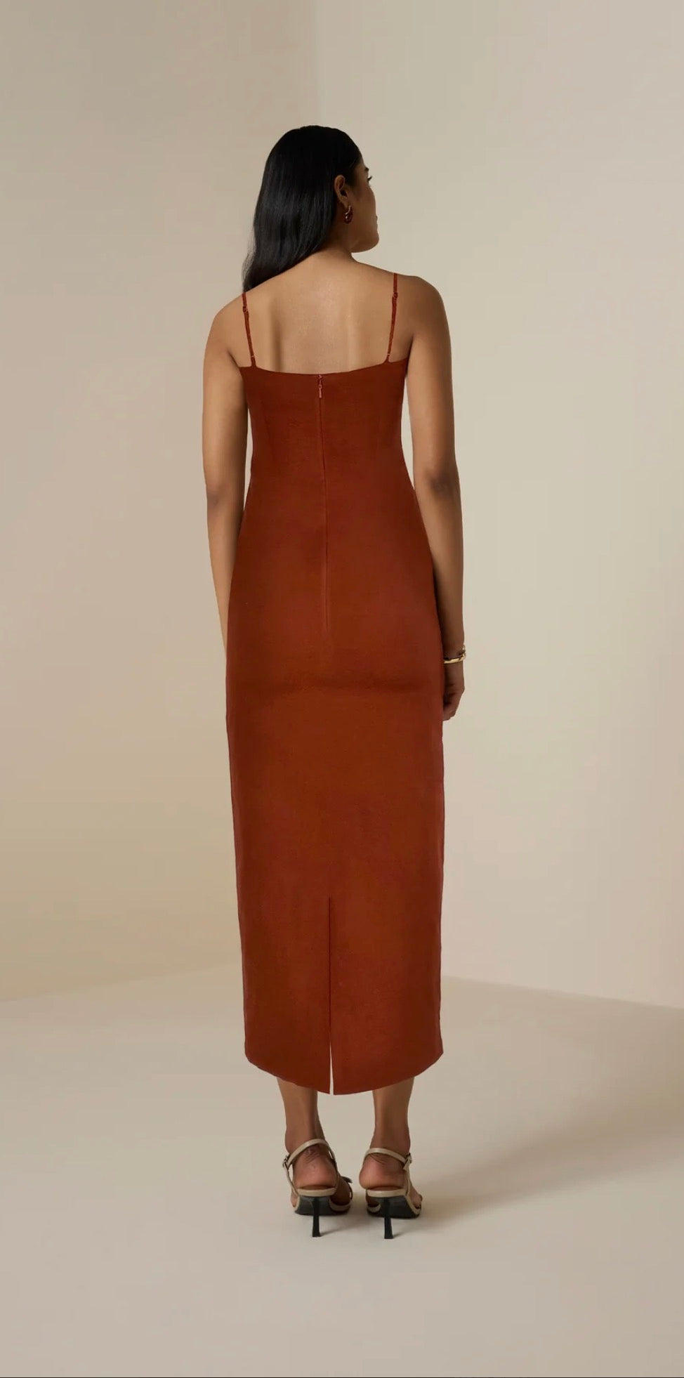 Palm Strappy Midi Dress - Hemant & Nandita
