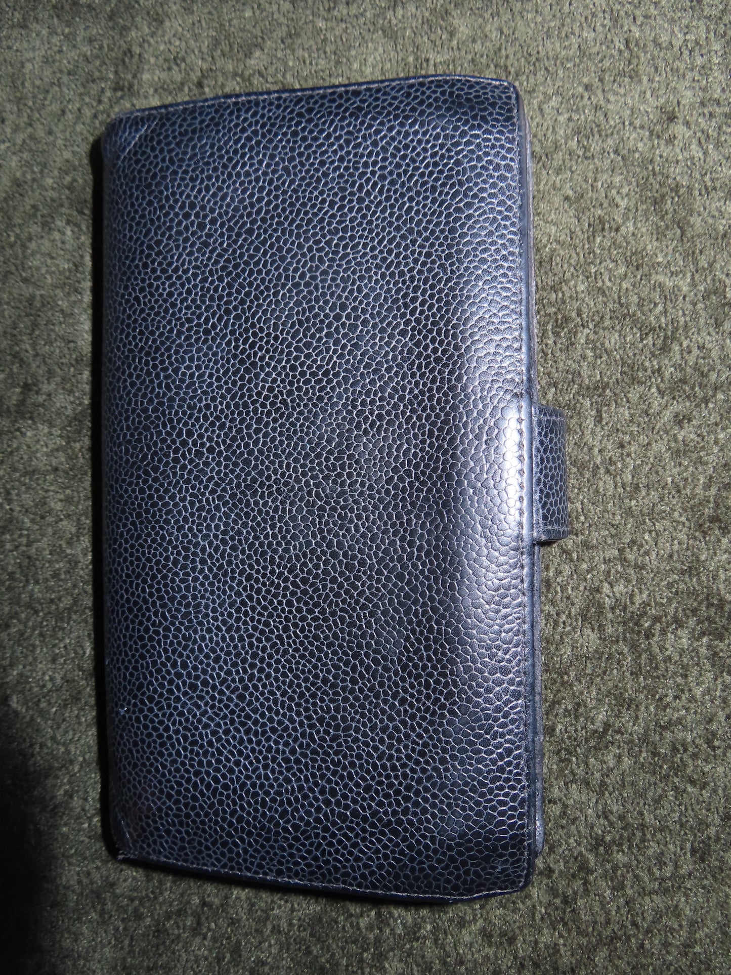 Chanel Caviar Clasp Black Long Wallet