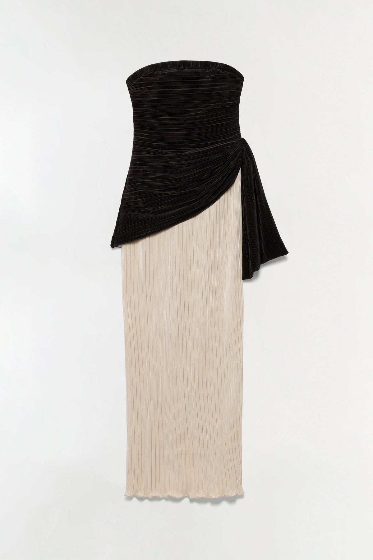 Laia Plissé Bustier Gown