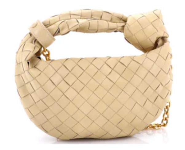 Bottega Veneta BV Jodie Chain Hobo Intrecciato Nappa Mini
