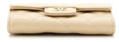 Chanel Classic Flap Card Case Quilted Caviar