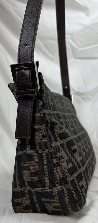 Fendi Zucchino Mama Baguette Shoulder Bag