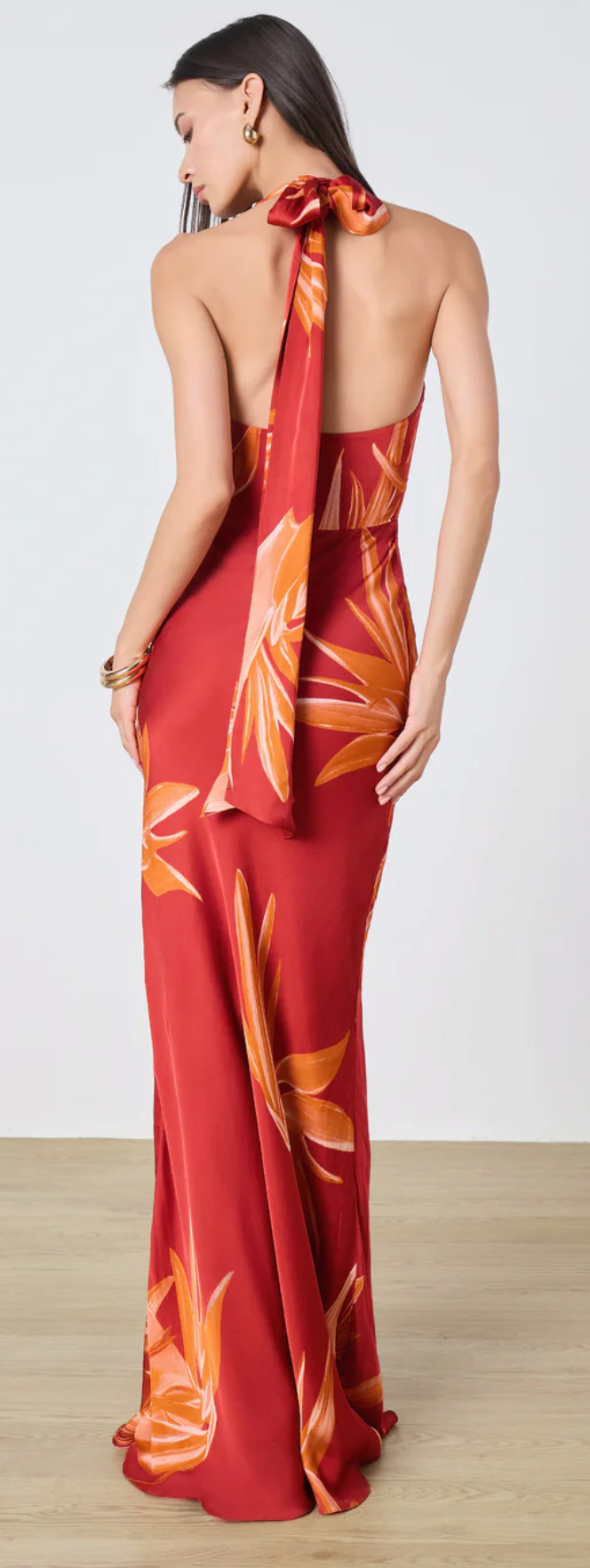 Cowl Neck Maxi Dress-Rococo Sand