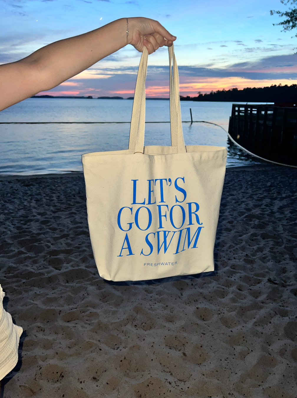 Freshwater Curated Goods - Let's Go For A Swim Tote