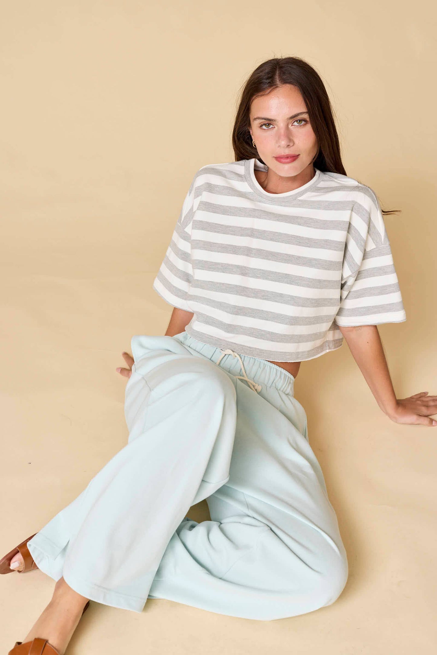 Cora Wide- Leg Sweat Pants