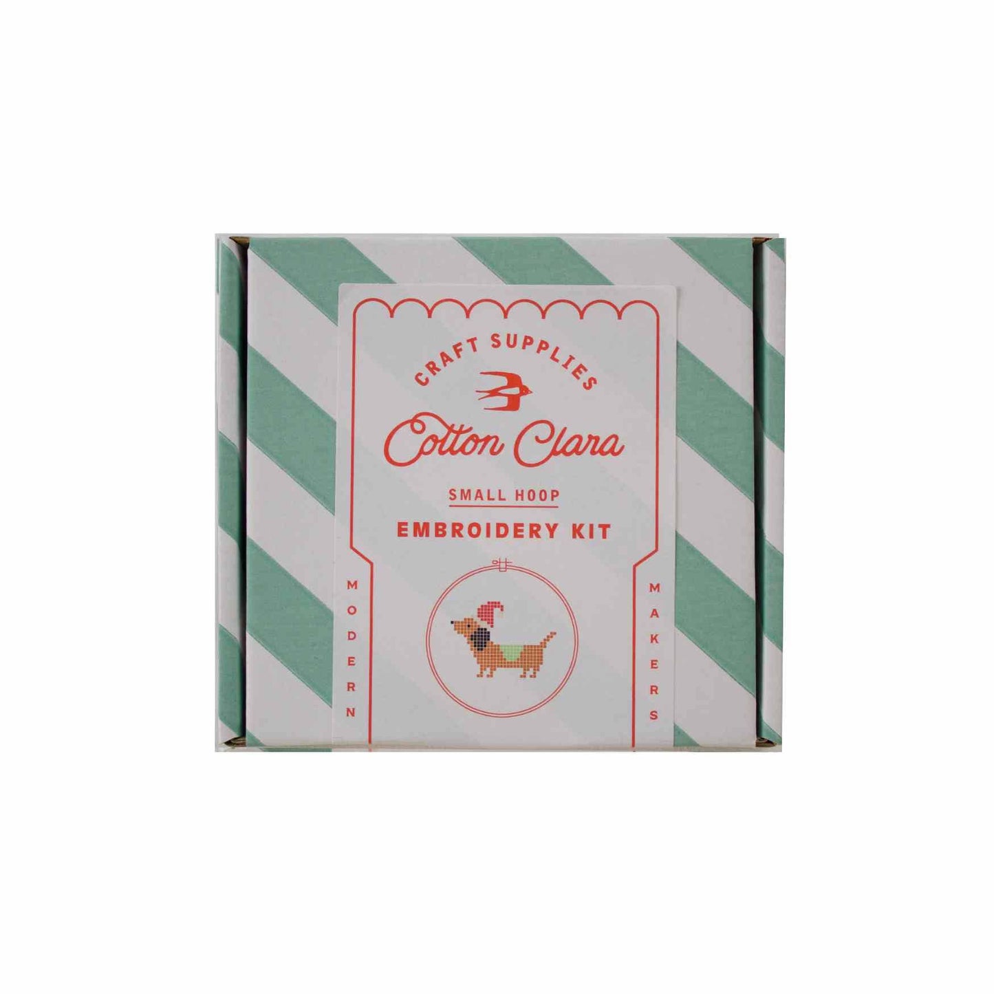 Cotton Clara Craft Kits & Supplies - Christmas Dachshund Cross Stitch Kit