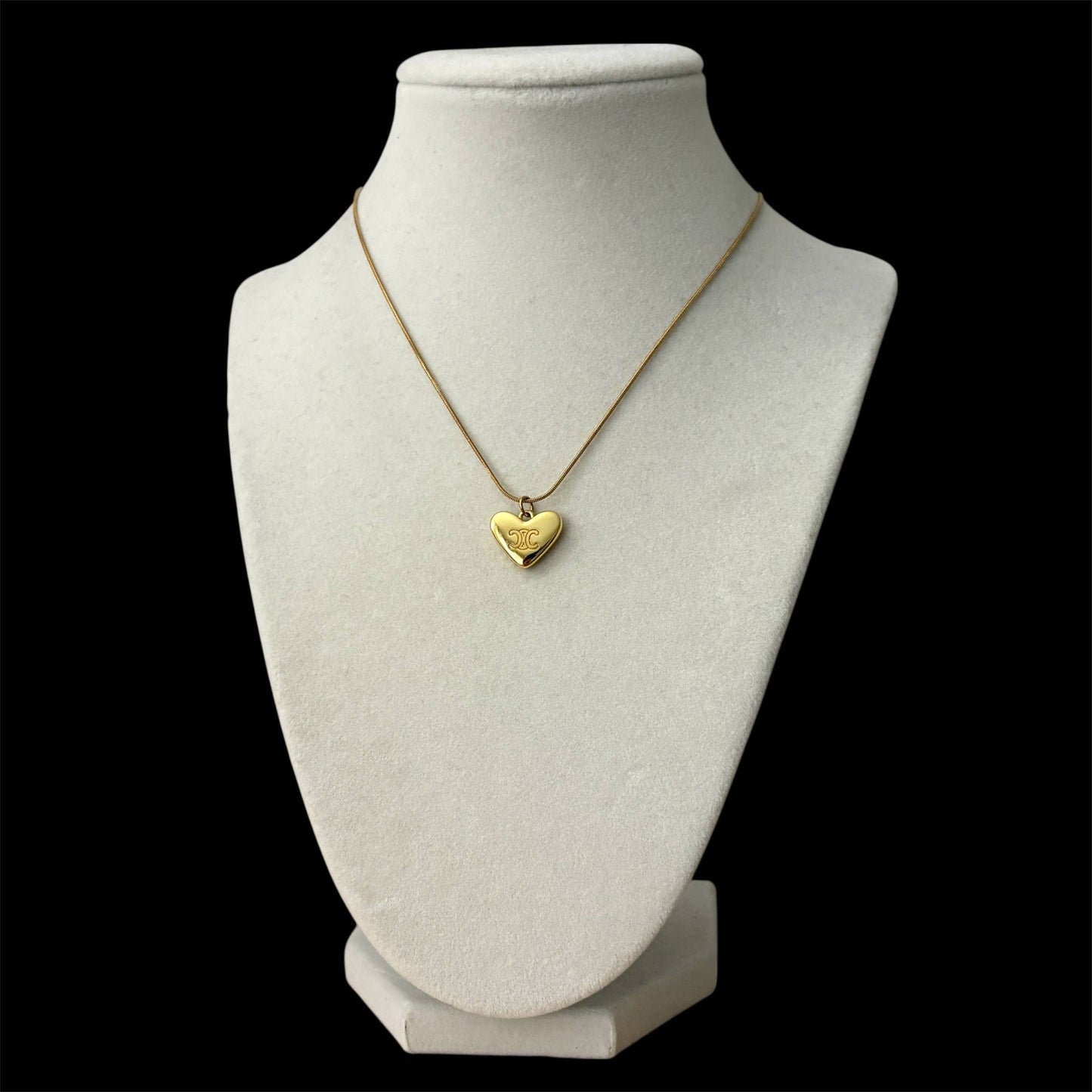 Chelsea Rose - Repurposed Vintage Designer Heart Necklace