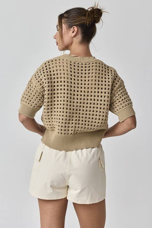 Alina Cropped Crochet Top