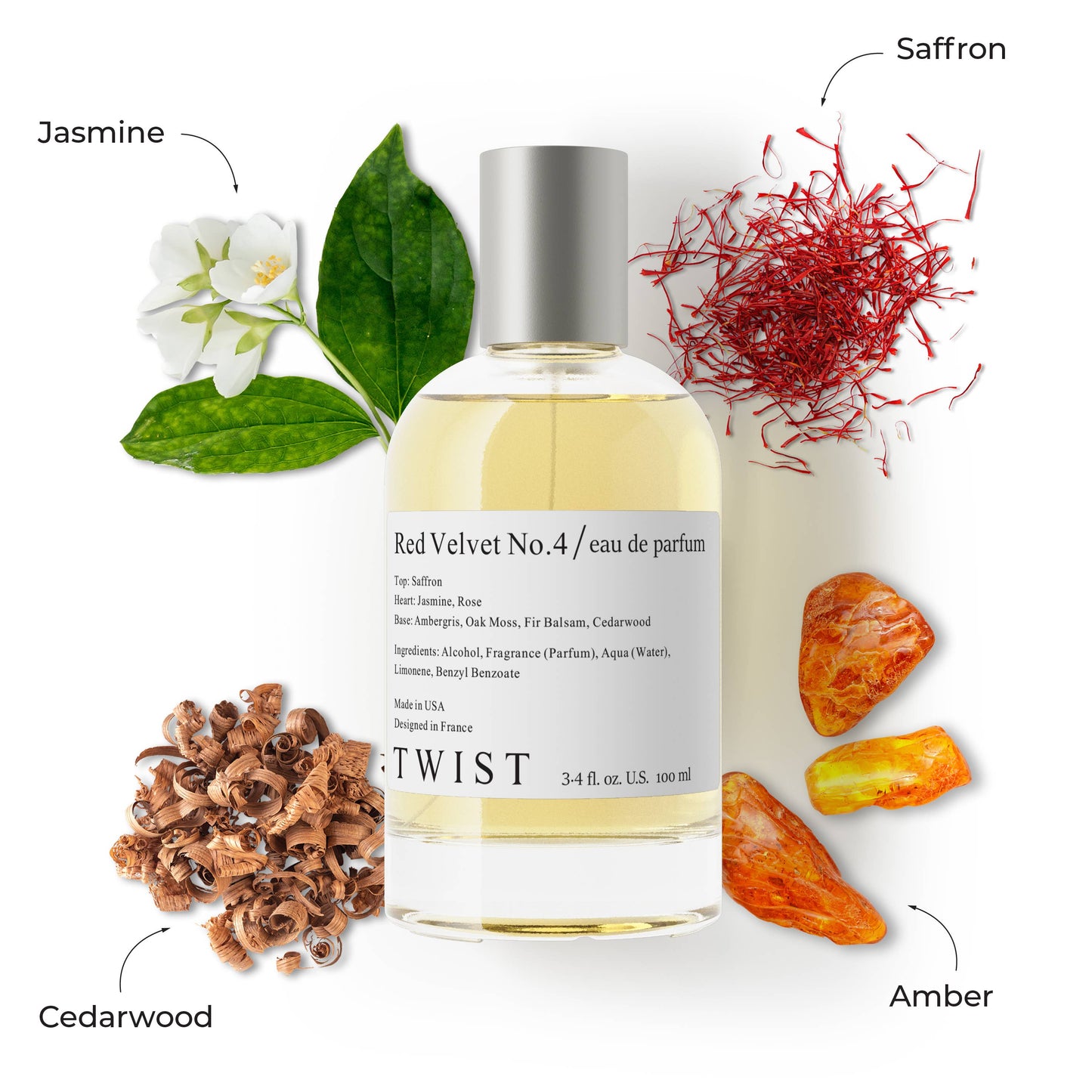 Twist Perfumes - Twist Red Velvet No. 4 Inspired by MFK Baccarat Rouge 540