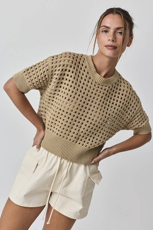 Alina Cropped Crochet Top