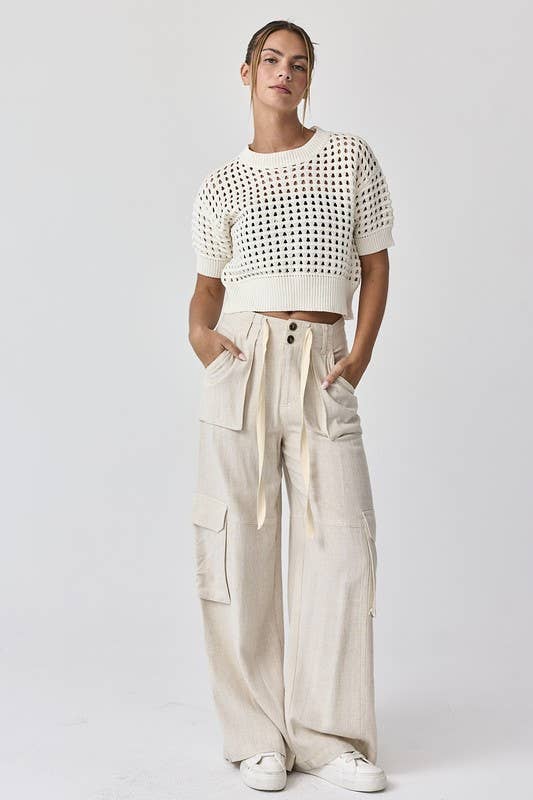 Alina Cropped Crochet Top