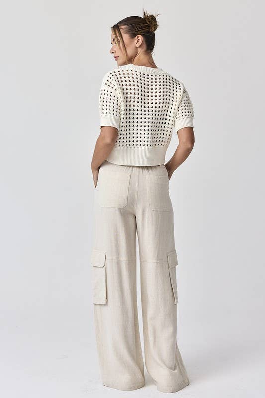 Alina Cropped Crochet Top