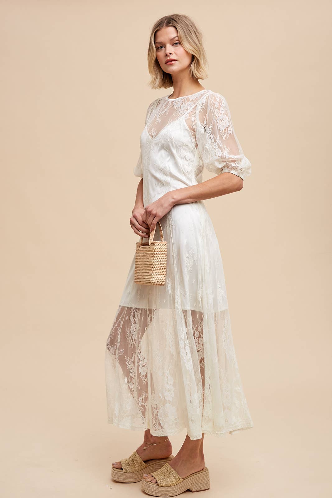 In Loom - LACE MAXI DRESS WITH CORSET BACK