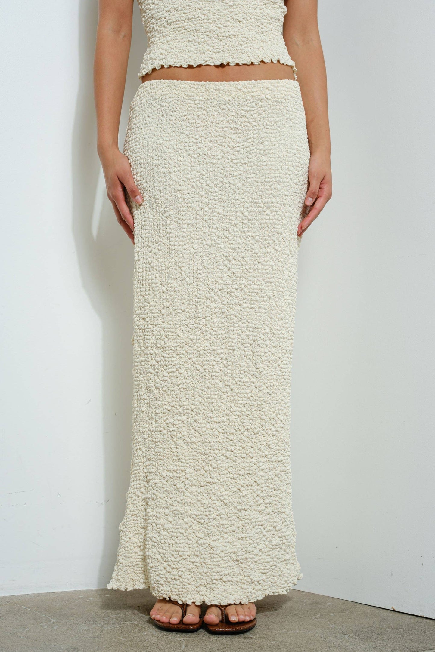 Pretty Garbage - TEXTURED MAXI SKIRT