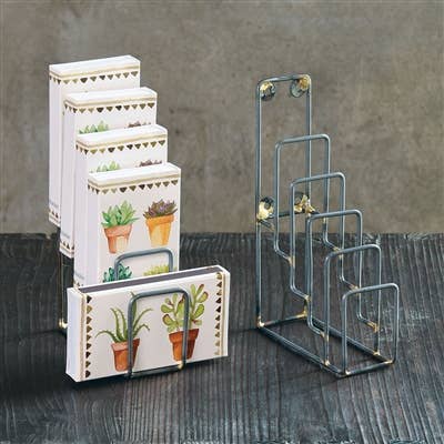 Tiered Metal Display Stand - Natural