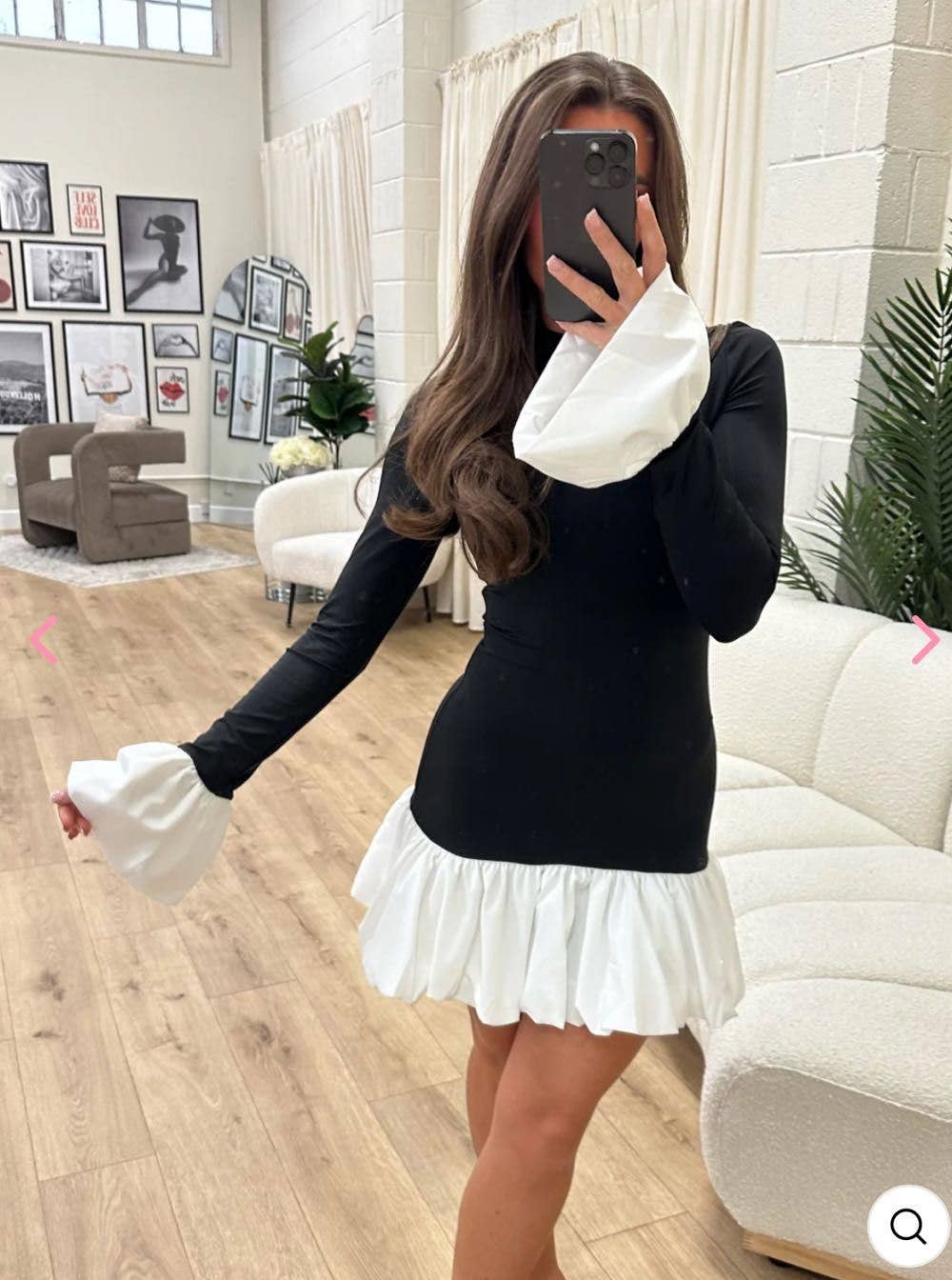 More Than A Feeling Black High Neck Mini Dress