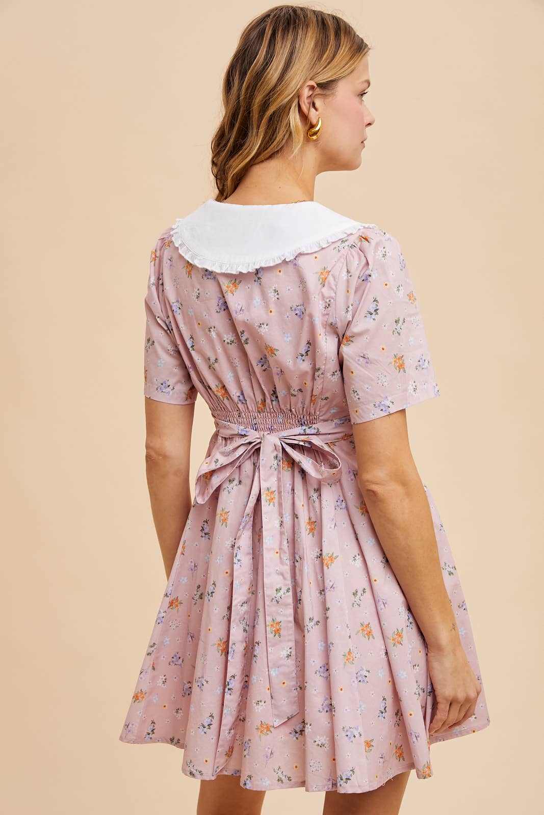 In Loom - PETER PAN COLLAR FLORAL MINI