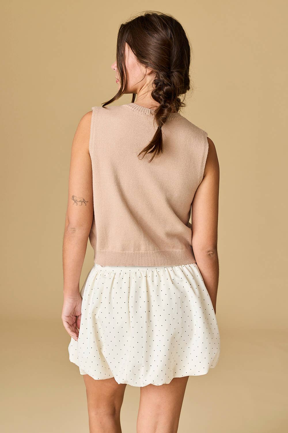 Blaire Polka Dot Bubble Hem Skirt