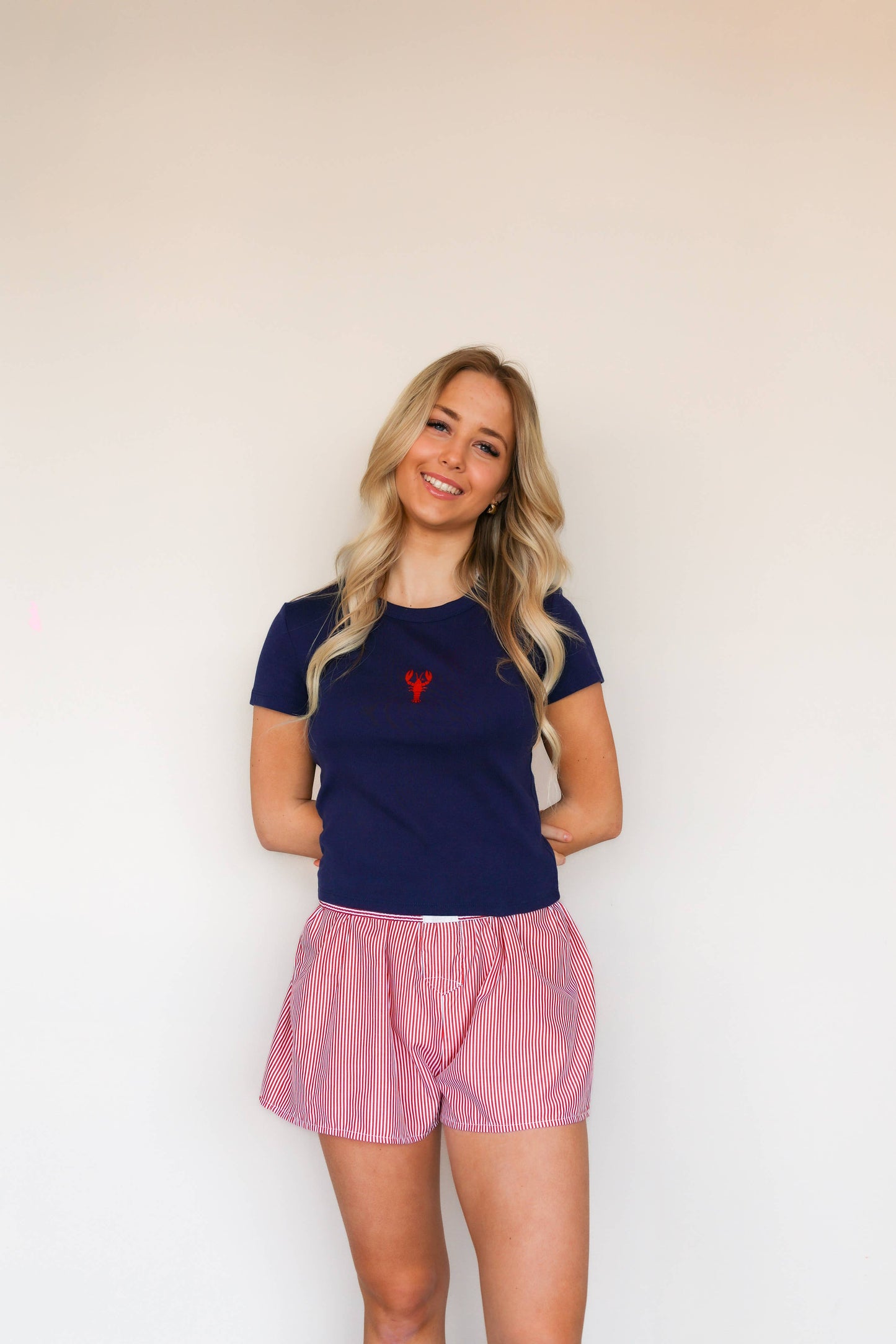 Freshwater Curated Goods - Lobster Baby Tee | Navy